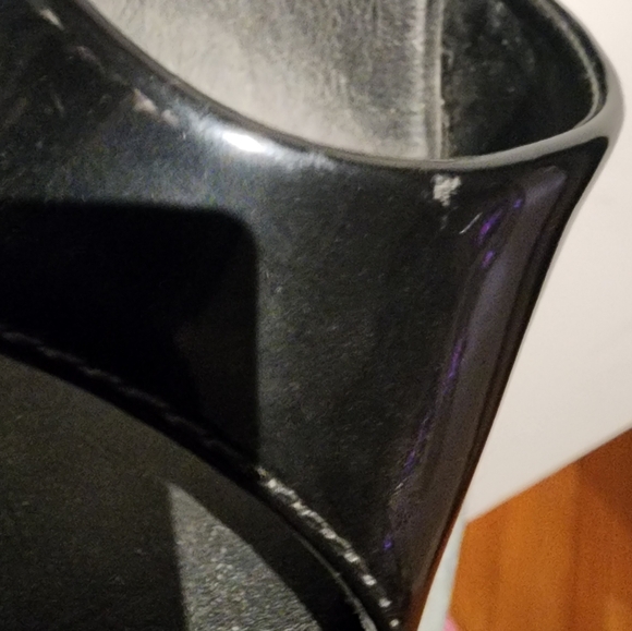 Pleaser Patent Peep Toe Platform Heels - Picture 10 of 15